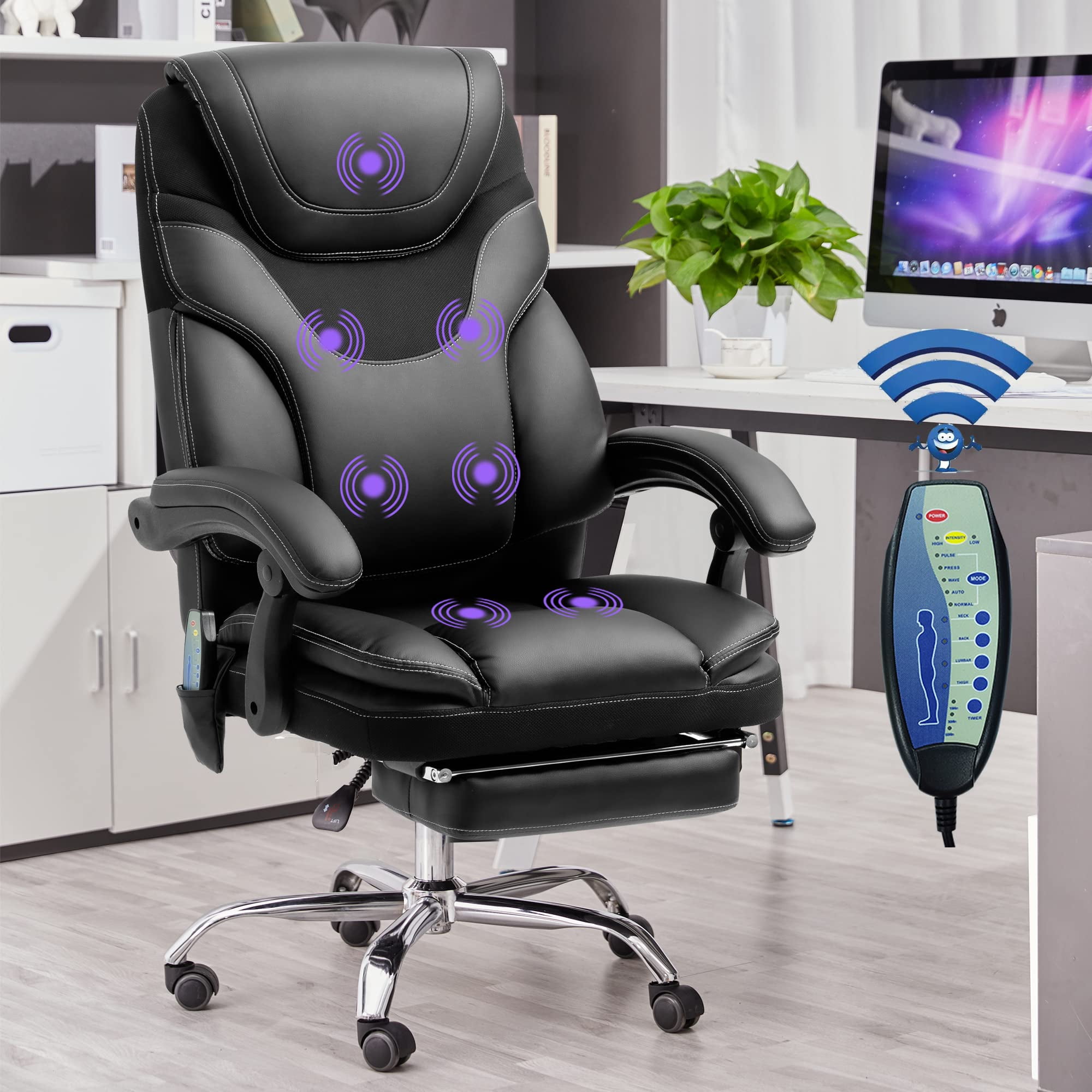 Massage Computer Chair 600LB Big Tall Kneading Massage Chair