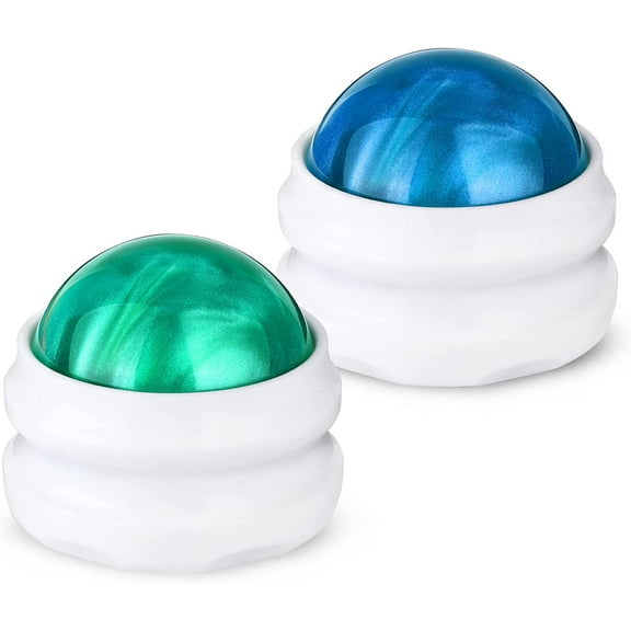 Massage Roller Ball 2PCS, Massage Ball for Sore Muscles Pain Relief, Self Massage Therapy and Relax Full Body Tools for Shoulders, Neck, Back, Feet, Joint Pain (Multicolor2)