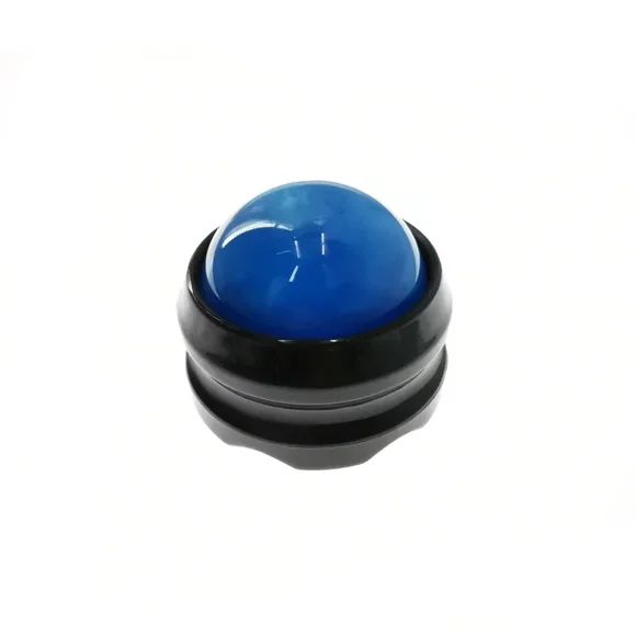 Massage Roller Ball Massager Body Therapy Foot Back Waist Hip Relaxer Stress Release Muscle Relaxation Fitness Ralexing Ball (Blue)