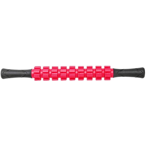 Massage Roller Muscle Roller Stick Handheld Deep Tissue Roller Body Massage for Legs Neck Calves Thighs Shins and Back (Red) Exercise Roller