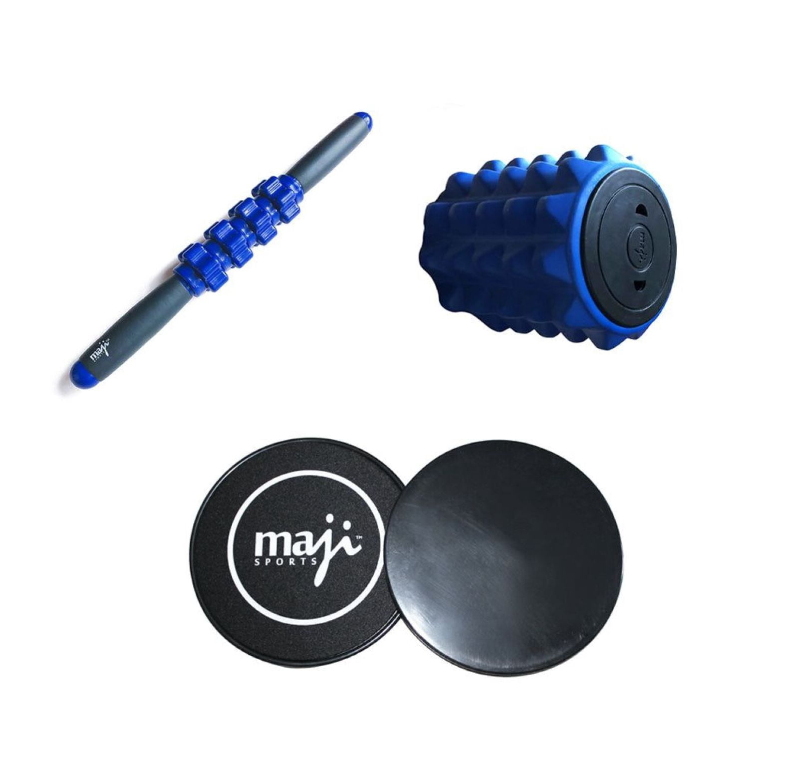 Massage Roller Set - Mini Massage Stick, Foam Roller & Core Sliders ...