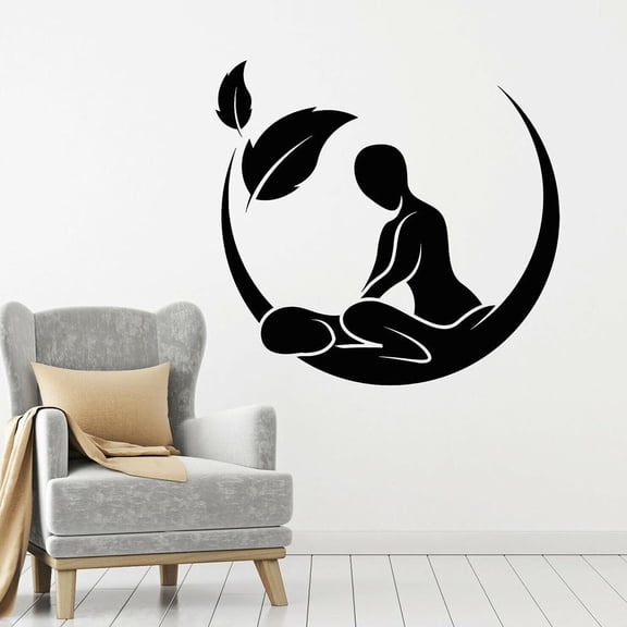 Massage Salon Sign Vinyl Wall Window Decal Spa Beauty Health Therapy Wall Stickers Mural Waterproof Relax Logo Poster 84x80cm