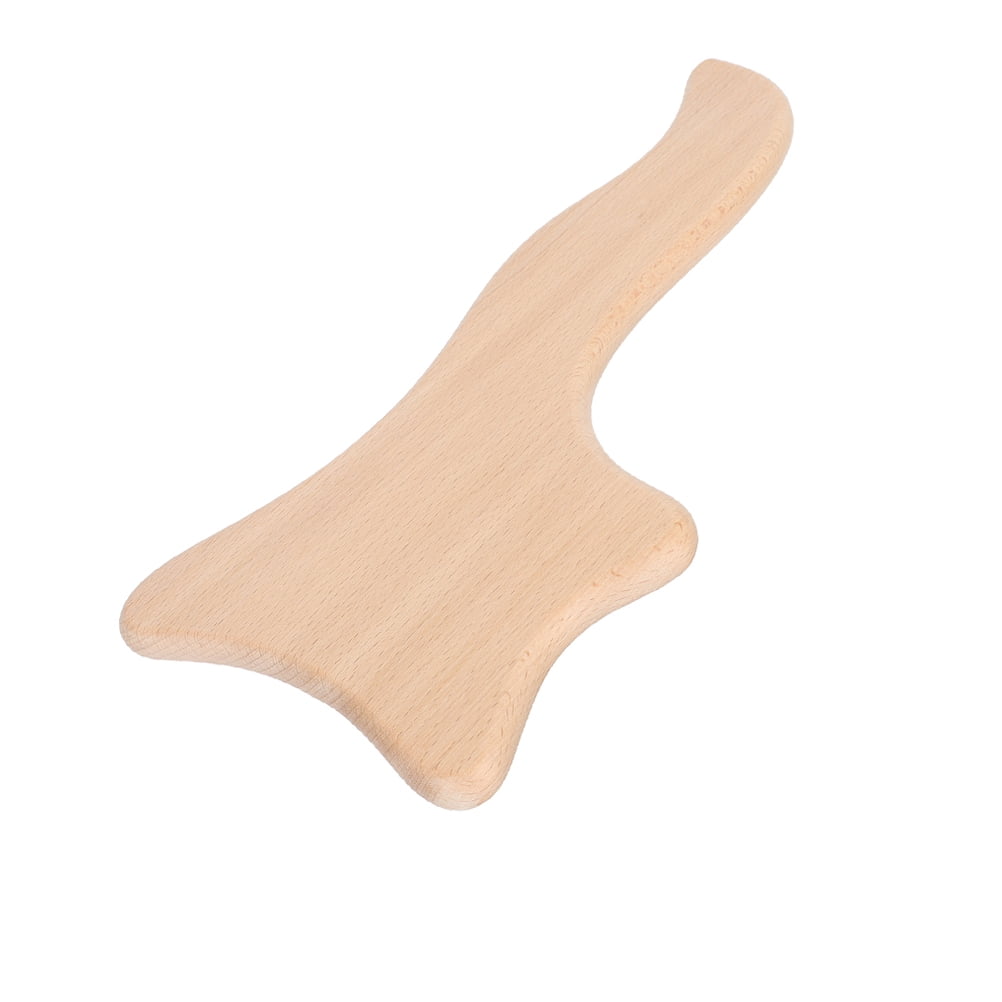 Massage Scraping Board Wooden Body Scraper Gua Sha Plate Massager Lymph Drainage Tool