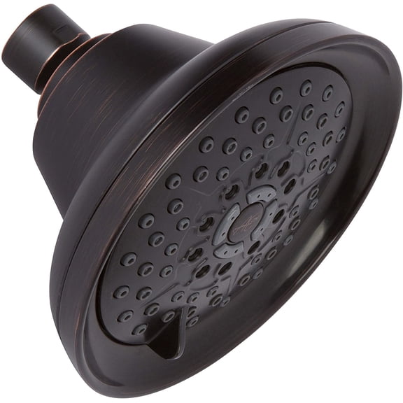 Massage Shower Head With Mist - High Pressure Boosting, Multi-Function, Massaging Rainfall Showerhead For Low Flow Showers & Adjustable Water Saving Nozzle, 2.5 GPM - Oil-Rubbed Bronze