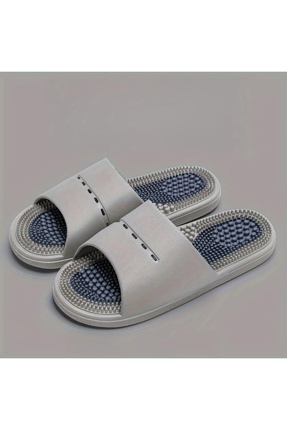 Massage Slippers for Men, Home Bathroom, Bath, Foot Massage, Foot Massage, Anti Slip and Anti Odor, Cool Slippers