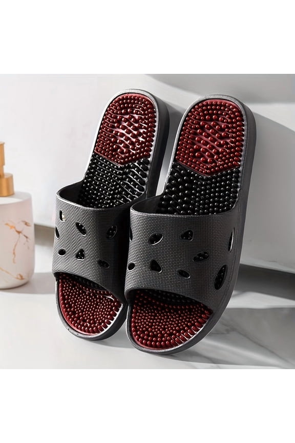 Massage Slippers with Acupressure Points, Non-Slip Granule Footbed for Home Use, Unisex