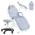 thumbnail image 1 of Massage Spa Bed Facial Chair Table Tattoo Chair 73in 3-Section Multipurpose Massage Bed Professional Facial Lash Bed Chair Tattoo Table Beauty Spa Salon Equipment-Purple, 1 of 10