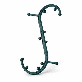 Massage Stick,Massage Trigger Point Cane,Body Deep Tissue,Handheld Back,Neck,Shoulder,Leg and Feet,Muscle Release Tool Self Massage Hook Cane for Women & Men (Dark Green)