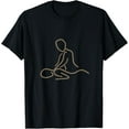 thumbnail image 1 of Massage T-Shirt men and women can wear, black, white, gifts, 1 of 4