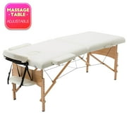 Massage Table Massage Bed Spa Bed 73 Inch Height Adjustable 2 Folding Portable Massage Table W/ Carry Case Salon Bed