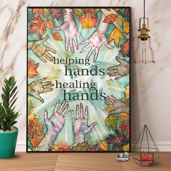 Massage Therapist Helping Hands Healing Hands Paper Poster No Frame Matte Wall Art Decor 24 x 36 Inch Poster