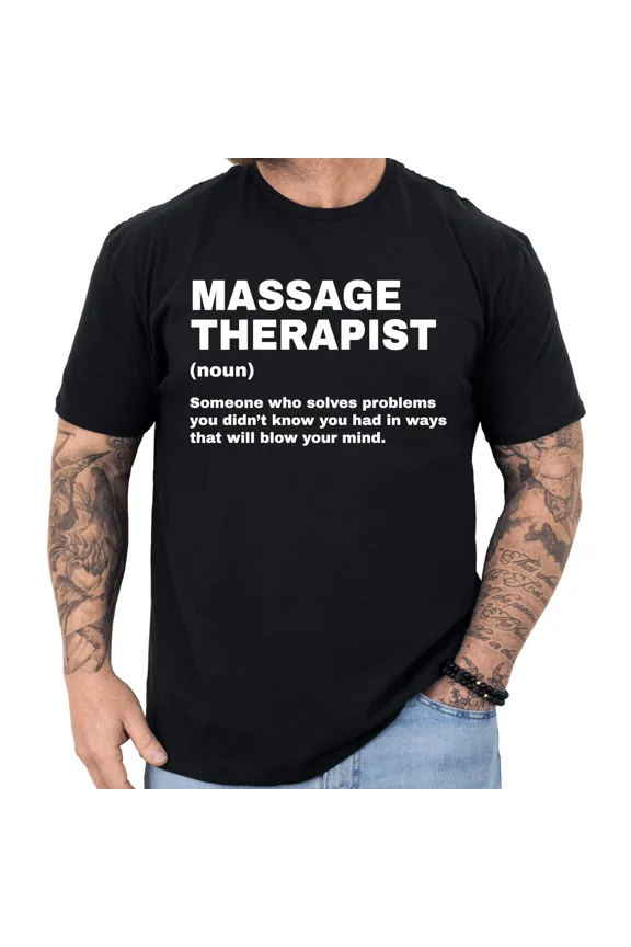 Massage Therapist Humor Definition Skilled Wellness Care Appreciation Unisex T-Shirt, up to size 5XL