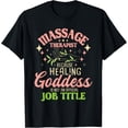 thumbnail image 1 of Massage Therapist - Masseuse Massage Therapy Massotherapist T-ShirtMen's and women's gift, black and white T-shirt, size: Extra large S-4XL, 1 of 4