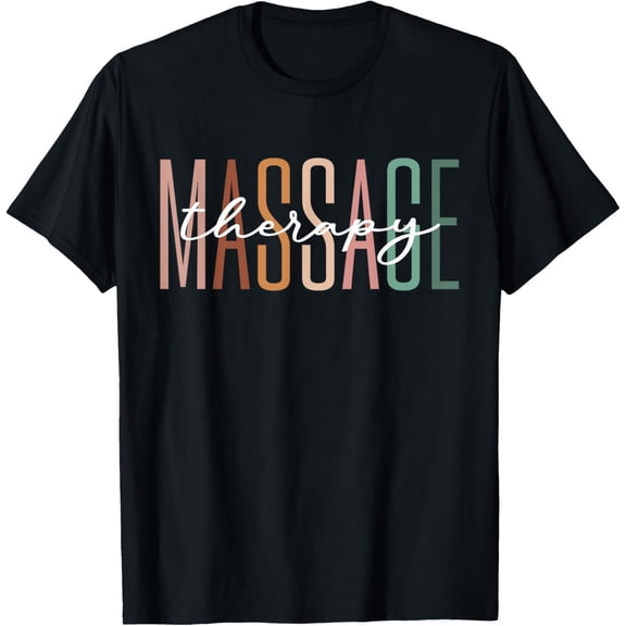 Massage Therapist Muscle Therapy Massage Therapy T-Shirt men and women can wear, black, white, gifts