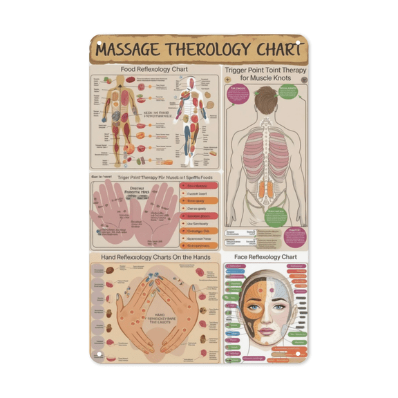 Massage Therapy Knowledge Metal Wall Sign With Rustic Vintage Finish Perfect For Spa Decor Massage Studio Decor Wellness Center Decor And Professional Therapist Gift 8x12 inch metal sign retro wall