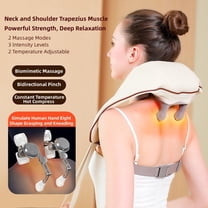 Massage Tools Neck Massager With Heat Shiatsu Shoulder Acupressure Deep Kneading Experience Like Human for Relaxation