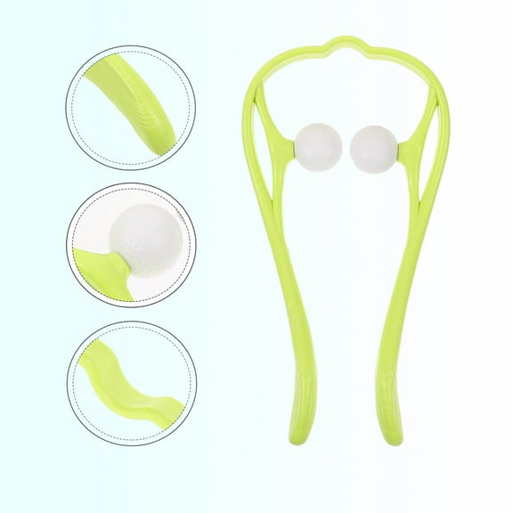 Massage Tools & Portable Manual Deep Massager for Shoulder and Neck Handheld Travel Trigger Point Scroll Wheel Device