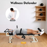 Massage Traction Bed Therapy Massage Bed Table Cervical Spine Lumbar Traction Bed Body Stretching Device Folding Back Stretch Bench for Lumbar Spine Cervical