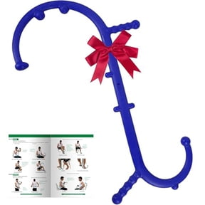 Massage Trigger Point Cane,Body Deep Tissue,Handheld Back,Neck,Shoulder,Leg and Feet Massager Rod,Muscle Release Tool Self Massage Hook Cane Gifts for Women & Men,Blue
