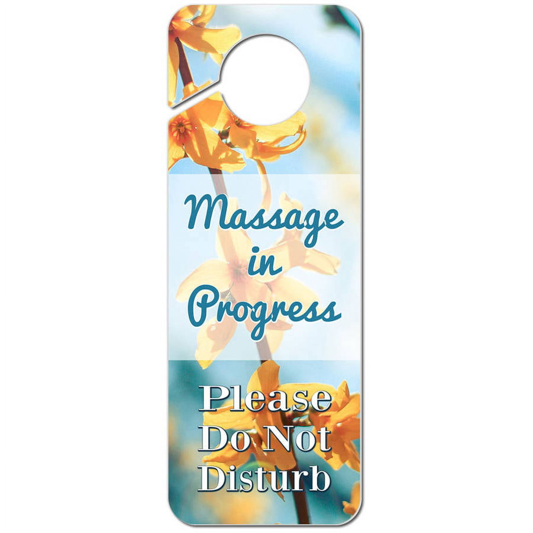 Massage in Progress Please Do Not Disturb Forsythia Flowers Plastic ...