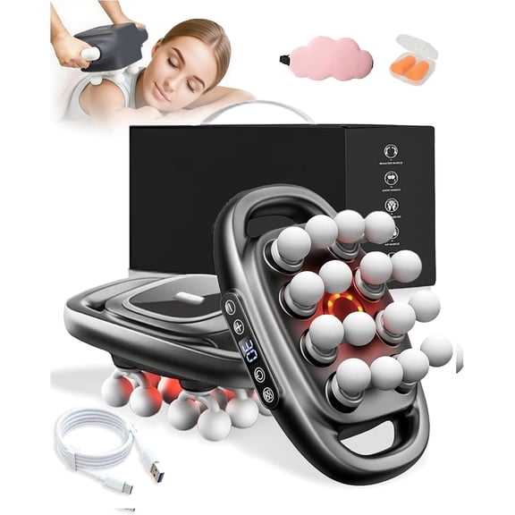 Massager - 16 Head Massage Gun Deep Tissue for Pain Relief, Pro Massager with 3 Modes & 30 Levels, Back Massagers for Back, Shoulders, Legs, Foot, Body, Fast Relief