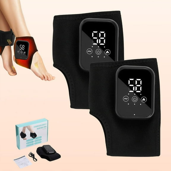 Massager, 2026 Foot Relief Massager, Portable Feet Relieve Machine, Compression/Heating/Massage Functions, 3 Massage Modes, 3 Heat Level, Rechargeable, Just 15 Minutes a Day (2PCS)