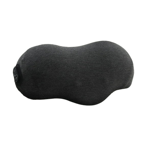 Massager Pillow for Neck, Multi-Function Shoulder and Neck Massager, Heat+Vibration Massage Two-in-one, Three-Speed Temperature Control Vibration, Slow Bounce Memory Foam(Gray)