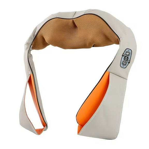 Massagers for Neck and Back with Heat -DFITO Deep Tissue 3D Kneading Pillow, Electric Shiatsu Shoulder Massage, Foot, Legs,Body - Gifts for Women Men Mom Dad,Beige