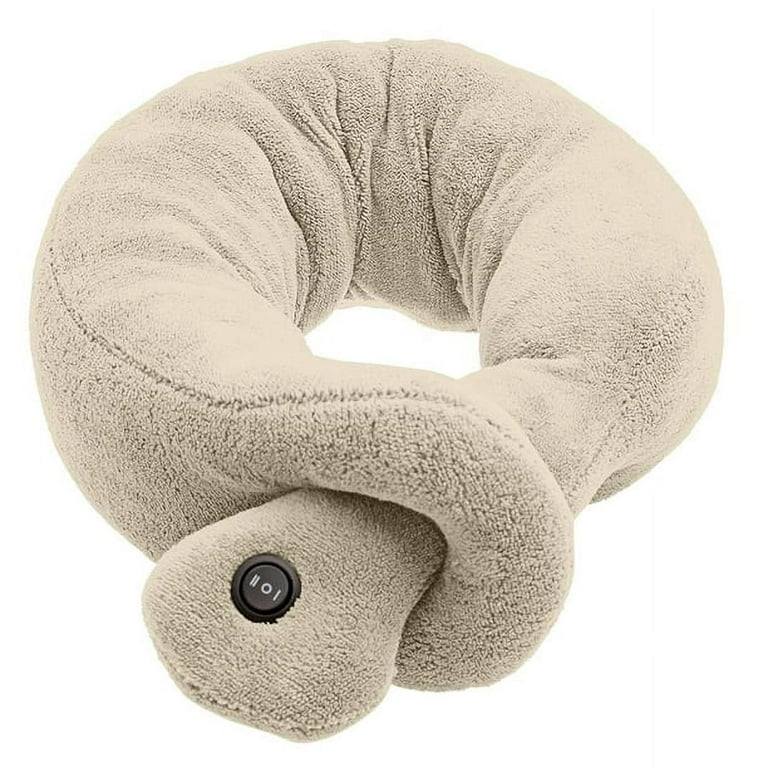 Massaging Neck Vibrating Pillow Relaxation for Home and Office Electric Portable Cushion