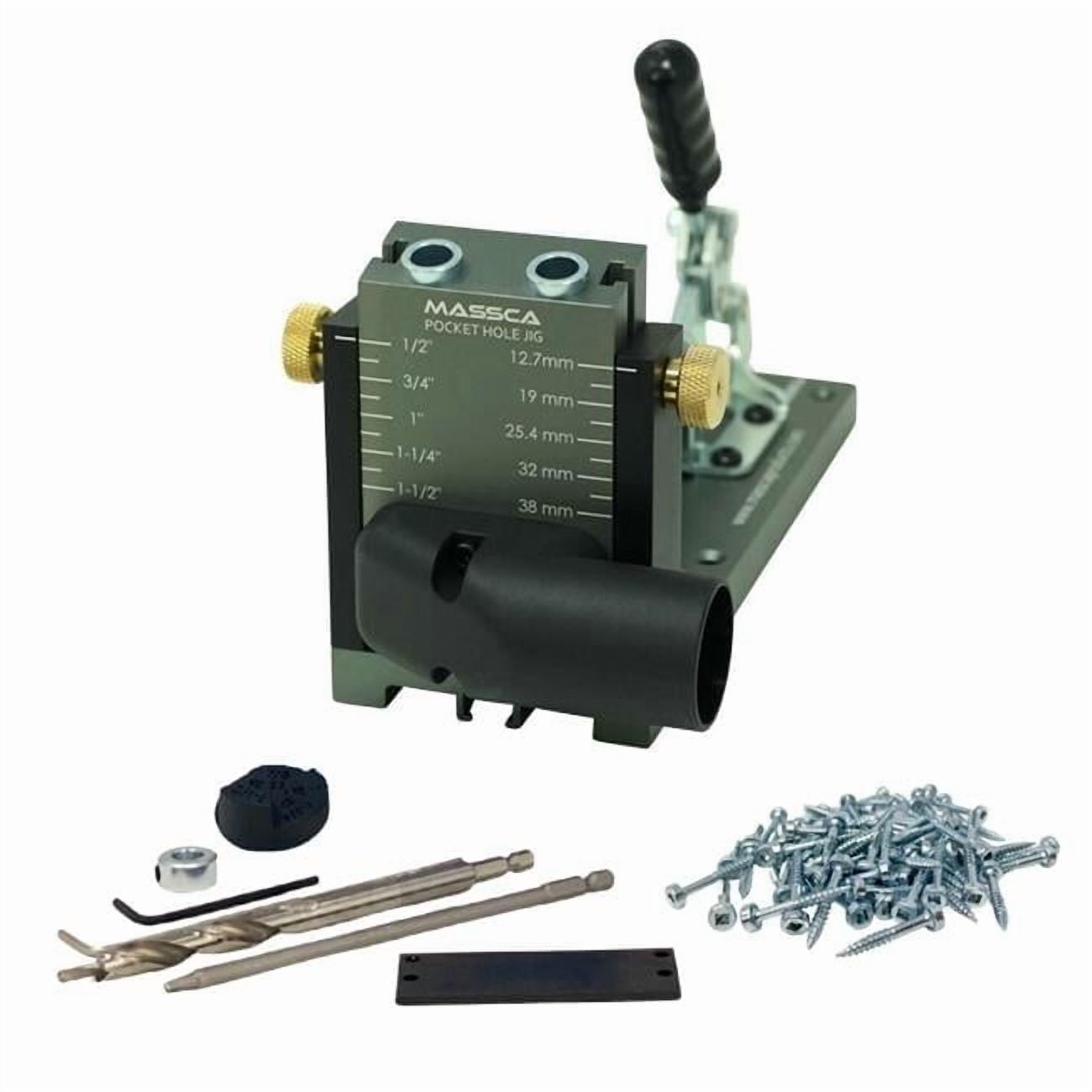 Massca Products X0023P7LVR M1 Aluminum Pocket Hole Jig System