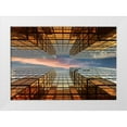 thumbnail image 1 of Massetti, Fabrizio 18x14 White Modern Wood Framed Museum Art Print Titled - Golden Mirrors, 1 of 4