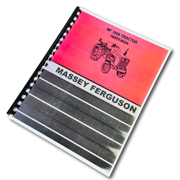 Massey Ferguson 1035 Tractor Parts Catalog Manual Book Assembly Numbers