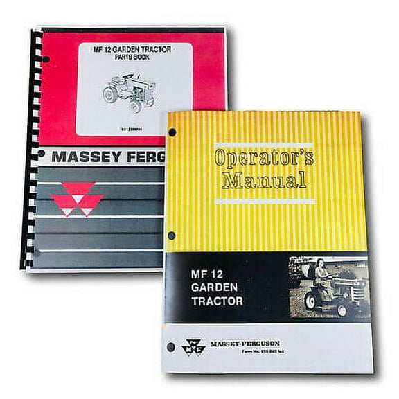 Massey Ferguson 12 Lawn Garden Tractor Parts Operators Manual Catalog Schematic
