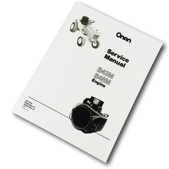 Massey Ferguson 1655 Garden Tractor Onan B43M 16Hp Engine Service Manual Ovhl