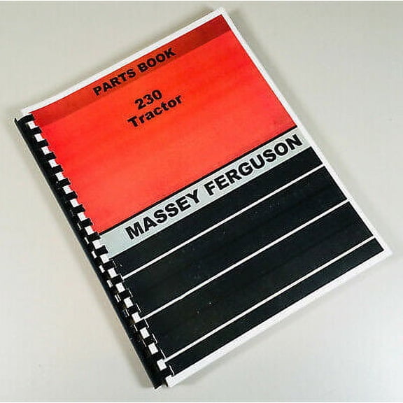 Massey Ferguson 230 Tractor Parts Manual Catalog Book Exploded Views Mf230
