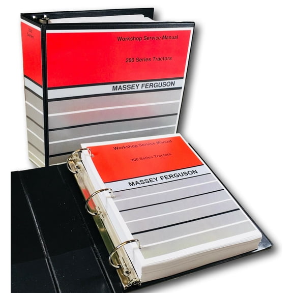 Massey Ferguson 265 275 290 298 Tractor Service Manual Repair Shop Hard Binder