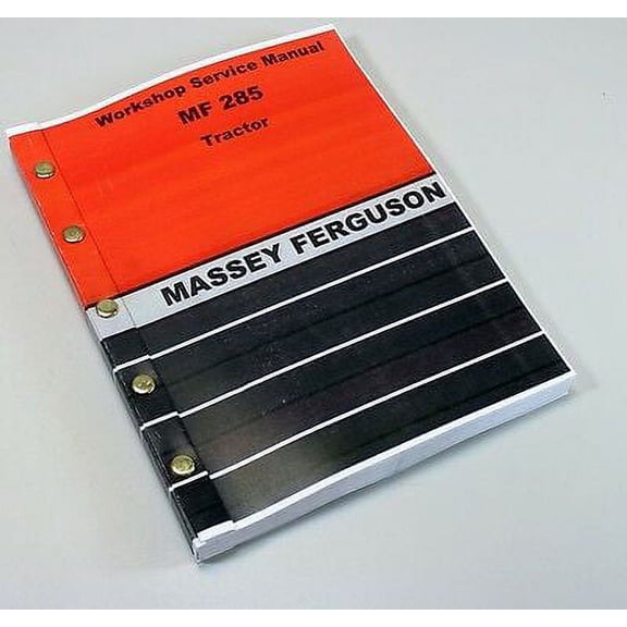 Massey Ferguson 285 Tractor Service Repair Manual Technical Shop Book Overhaul