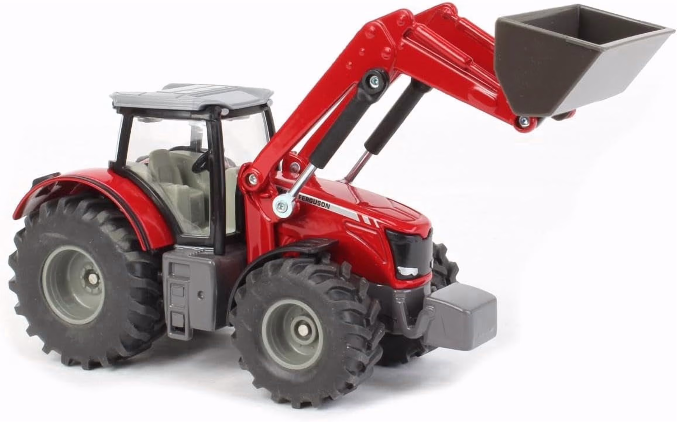 Siku Farmer Massey Ferguson with Front Loader, 150 Scale, Red