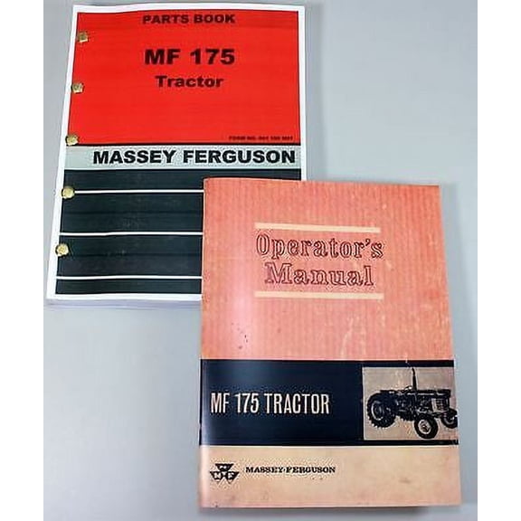 Massey Ferguson Mf 175 Tractor Owners Operators Parts Manual Catalog Exp. Views