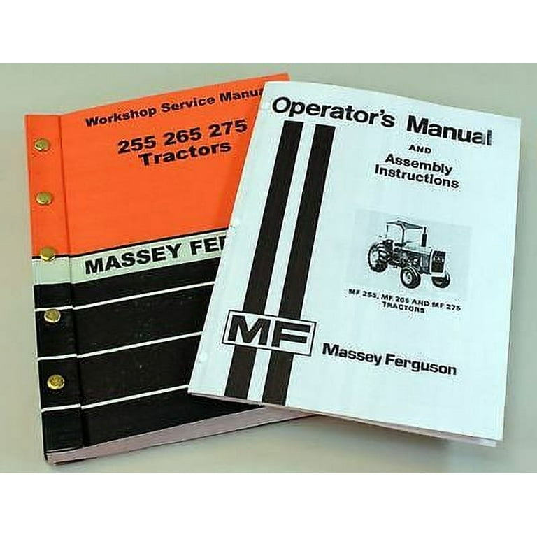 Massey Ferguson MF 255 265 275 Tractor Service Manual – Full OEM Repair & Operators Guide Printed Edition 9 thumbnail image