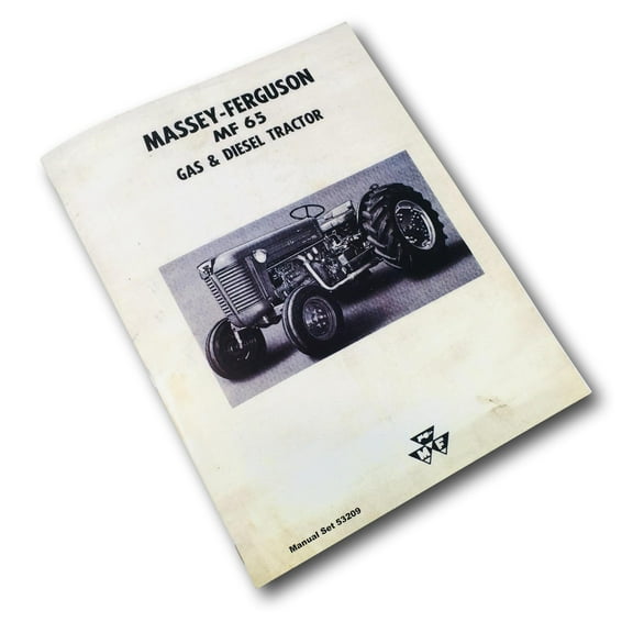 Massey Ferguson Mf-65 Tractor Owners Operators Manual Maintenance Gas Diesel