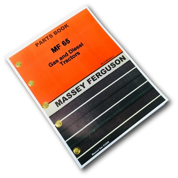 Massey Ferguson Mf 65 Tractor Parts Catalog Manual Book Exploded View