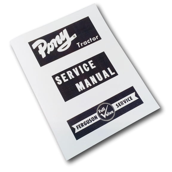 Massey Ferguson Pony Tractor Service Repair Manual Technical Shop Book Ovhl