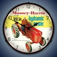 thumbnail image 1 of Massey-Harris Farm Tractor Wall Clock, Lighted, 1 of 1