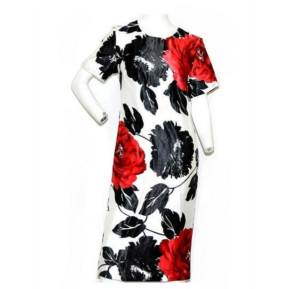 Masseys Women's Rose Jacket Dress in Black/Multi - 10