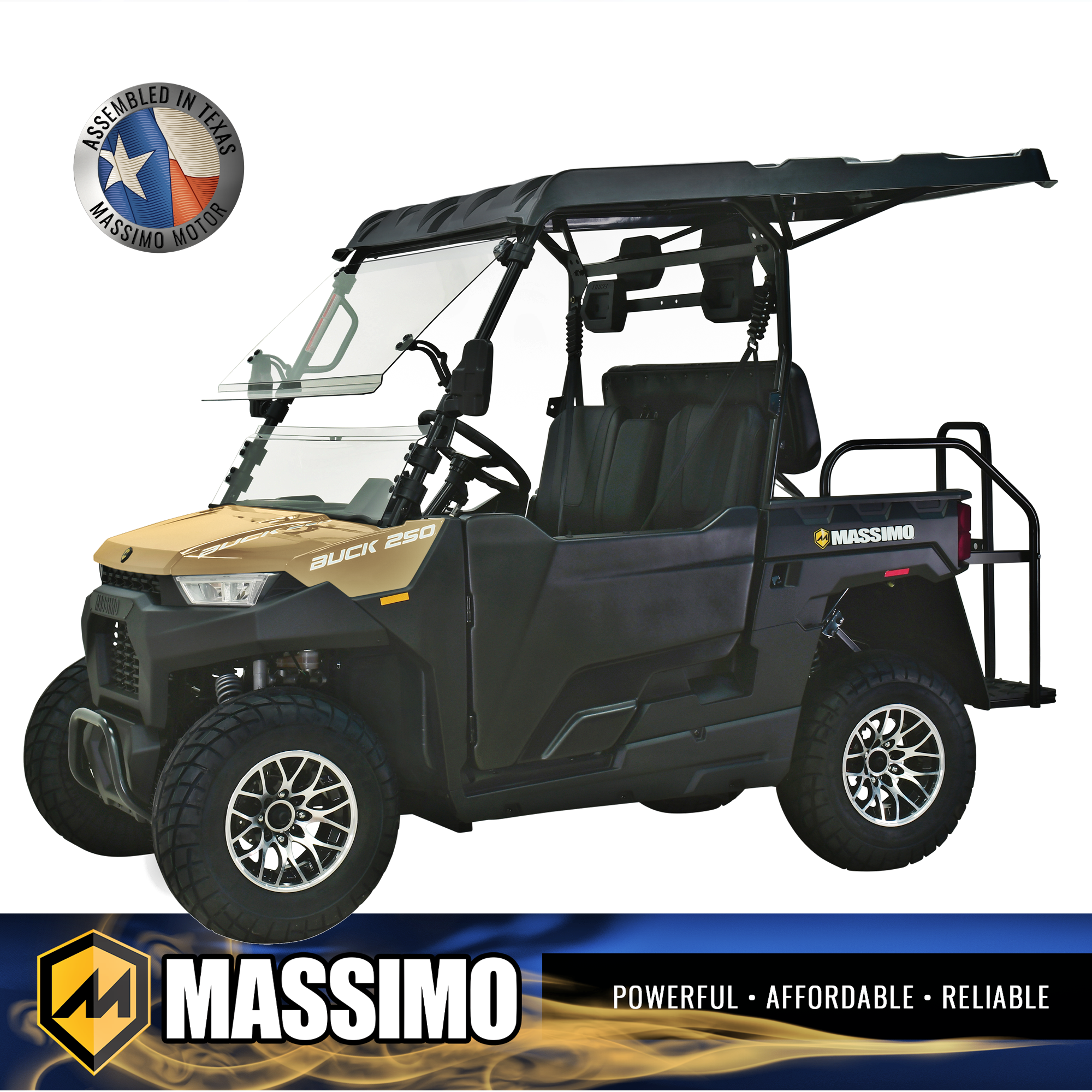 Massimo Buck 250X EFI Compact 4 Stroke 4x4 UTV with Full Lighting Kit