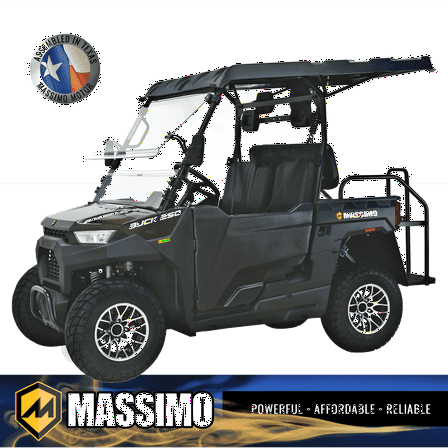 Massimo Buck 250X Side by Side 2WD 177cc EFI 12hp, Gas Golf Cart UTV - Green