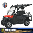 thumbnail image 1 of Massimo Buck 250X Side by Side 2WD 177cc EFI 12hp, Gas Golf Cart UTV - Red, 1 of 17