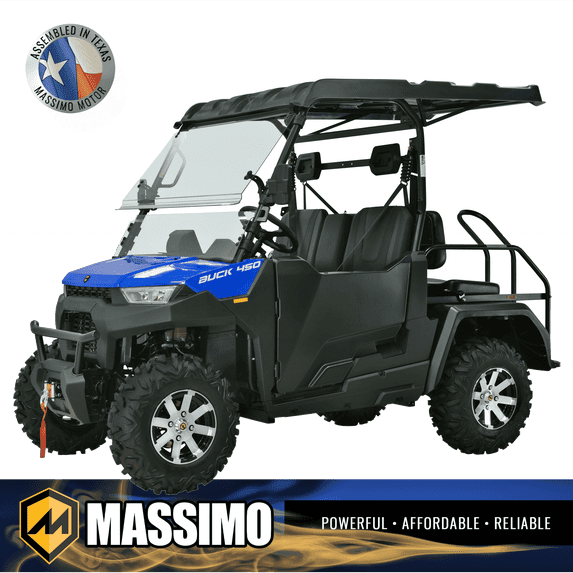Massimo Buck 450X Side by Side UTV 4 Seat EFI 4 Stroke 352cc/25 HP with ...