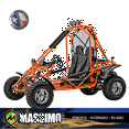 thumbnail image 1 of Massimo GKA 200 Adult Go Kart 169cc EFI 10HP 2WD Go Cart - Orange, 1 of 18